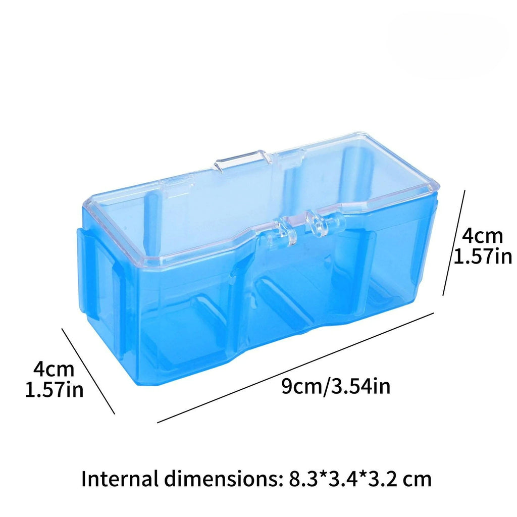 10/1PCS Car Model Display Boxes Transparent Mini Car Storage Organizer Functional Showcase Plastic Display Case for Small Cars Quake Blue 3PCS