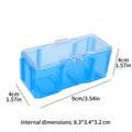 10/1PCS Car Model Display Boxes Transparent Mini Car Storage Organizer Functional Showcase Plastic Display Case for Small Cars Quake Blue 3PCS