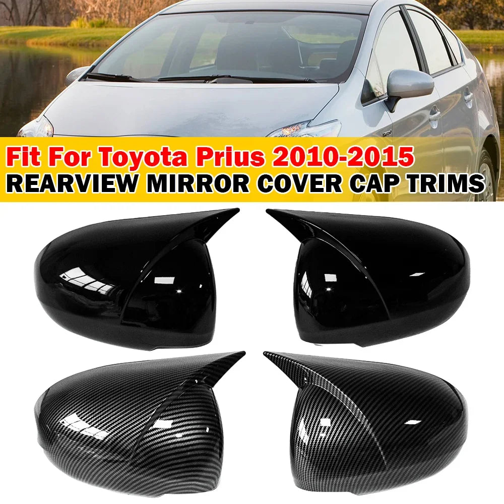 For Toyota Prius 2010-2015 2x Car Sticker Rearview Side Mirror Cover Wing Cap Exterior Case Trim Accessories Vehicle Decorati Quake