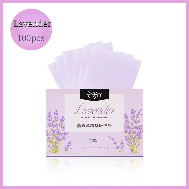 100pcs/set Portable Facial Oil Blotting Paper Matte Face Wipes Oil Control Face Cleaning Oil-absorbing Makeup Tools Accessories Quake No.2 100pcs