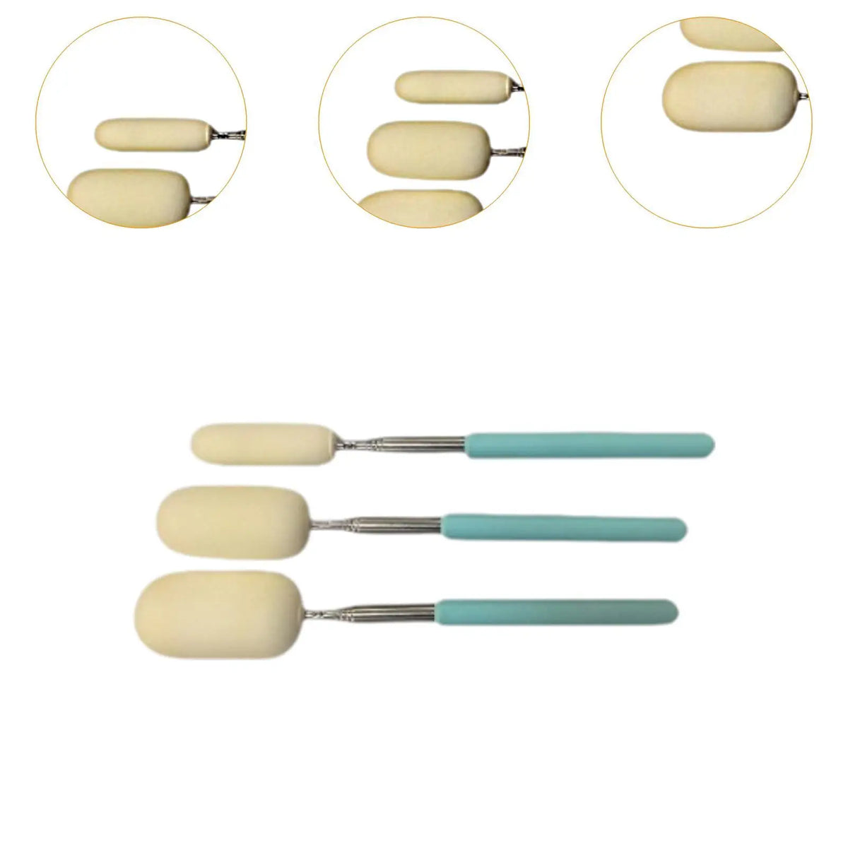 3X TElescopic sponge sticks Tools to shape the ceramic kit of ceramic tool Quake