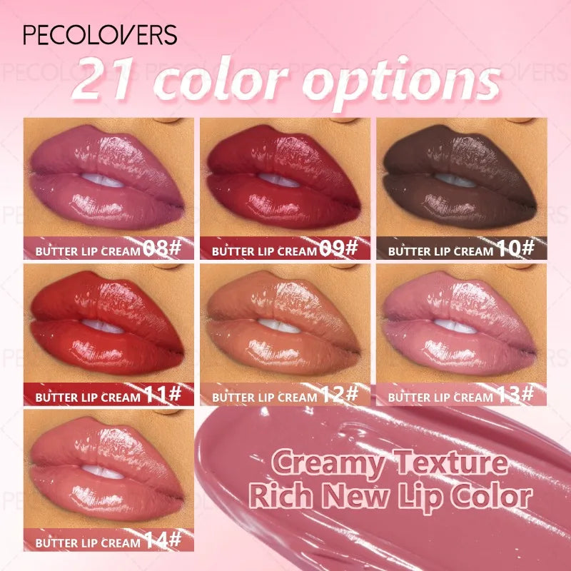 1PC Buttery Short Lip Gloss, Moisturizing Lipstick, High Color Rendering, Suitable for Various Makeup Looks, Lip Cosmetics Quake