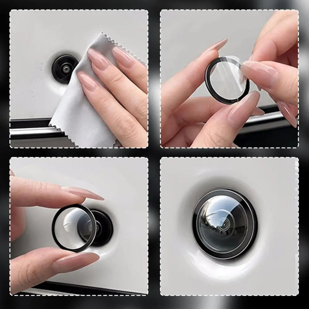 Car Camera Lens Protection Cover for 360 Degree View Reverse Camera Anti-Scratch Waterproof Guard for Front Side Rear Lens Quake