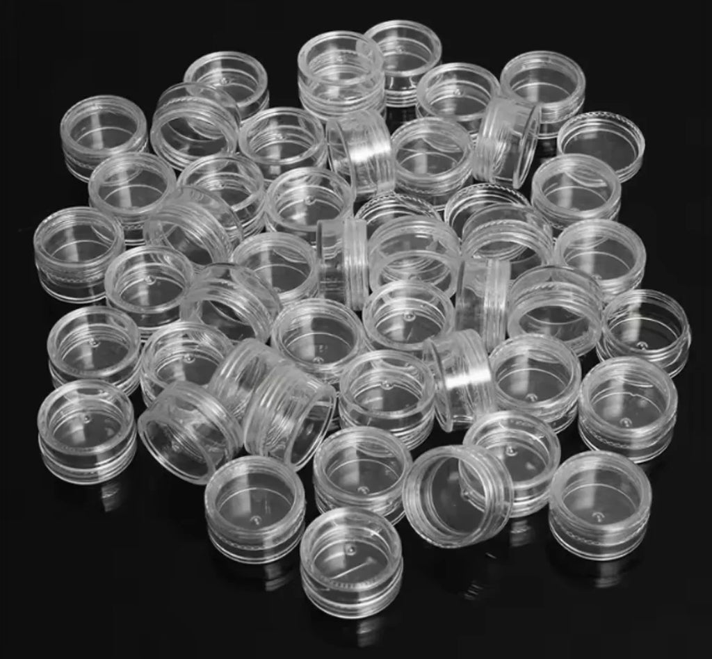vvocci 50pcs 5g Clear Cosmetic Cream Sample Jars – Transparent Portable Containers for Balm, Lip Care & Skincare Quake
