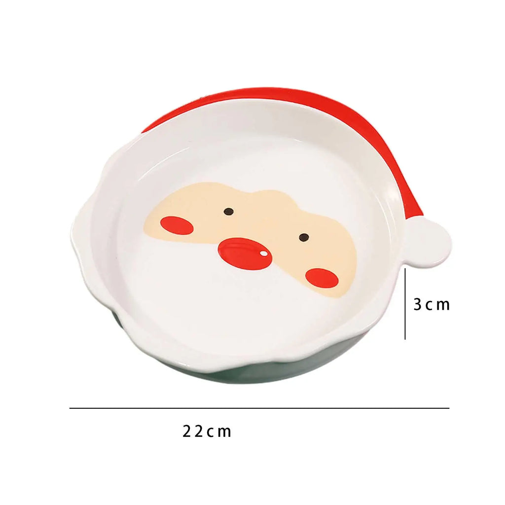 Christmas Dinnerware Table Setting Unique Decoration Holiday Dinnerware for Special Occasion Birthday Christmas Household Gift Quake