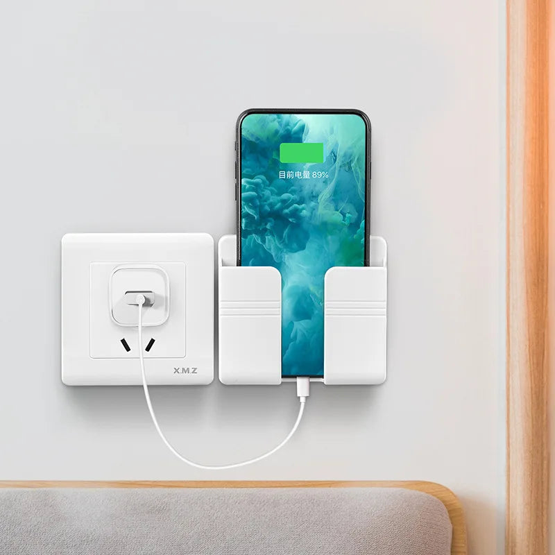 For Huawei Iphone Xiaomi Mobile Phone Wall Holder Universal Cellphone Charge Hook Hanging Stand Bracket Hooks Charging Dock Quake