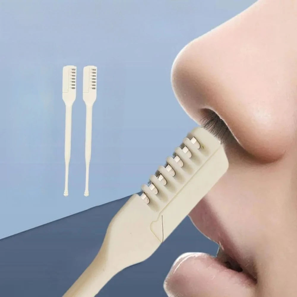 vvocci Nose Hair Trimmer Double-headed Nose Hair Trimmer Spiral Ear Pick Nose Hair Trimmer Stainless Steel Nose Hair Scissors Quake