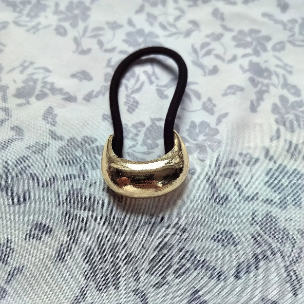 Punk Geometric Metal Ponytail Holder Scrunchie Women Girls Simple Hairbands Stretchy Headband Fashion Personality Accessories Quake 2