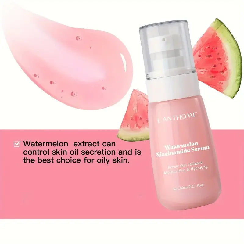 Watermelon Glow Niacinamide Moisturizing Face Pre-Treatment,Moisturizing Serum,Skin Makeup Lightweight Moisturizing Pre-treatmen Quake