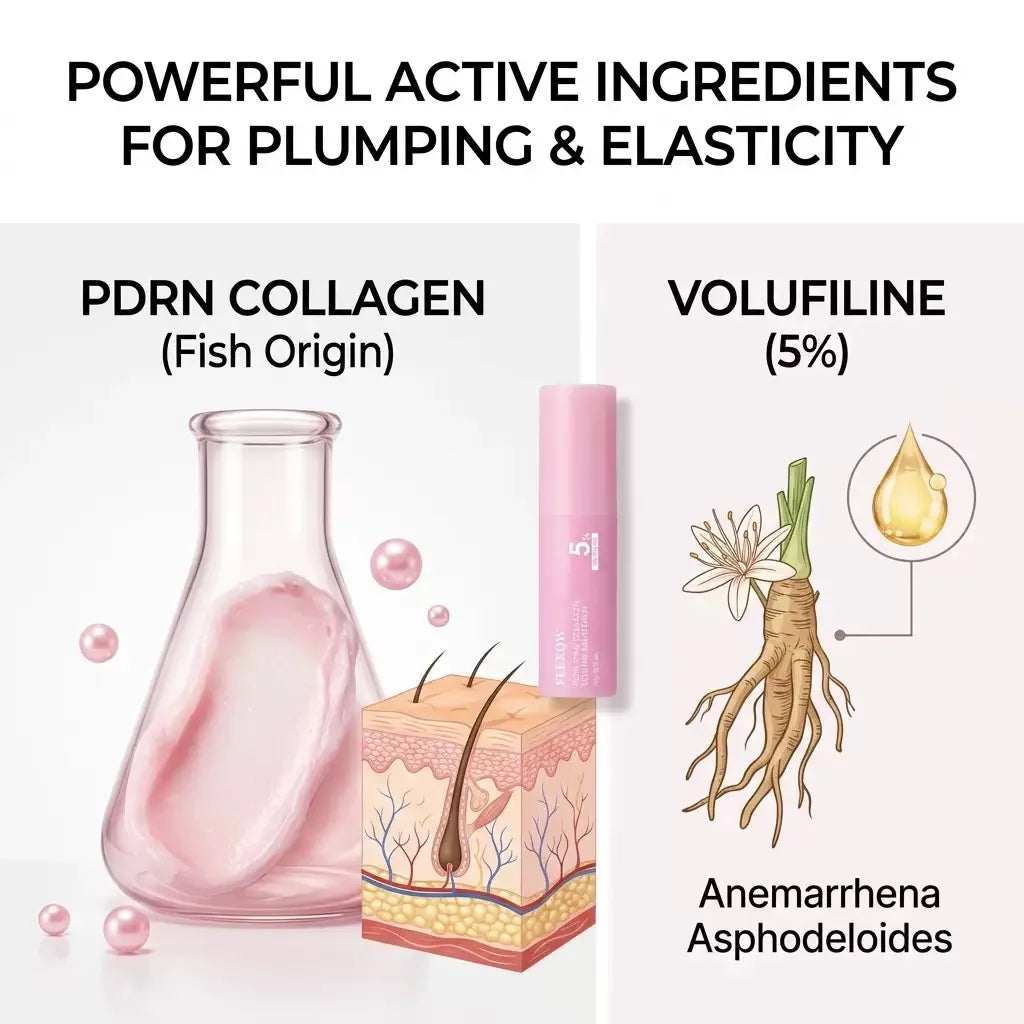 PDRN Pink Collagen Multi Effect Moisturizing Rod Anti Aging and Firming Suitable for the eyes, neck, and forehead Quake