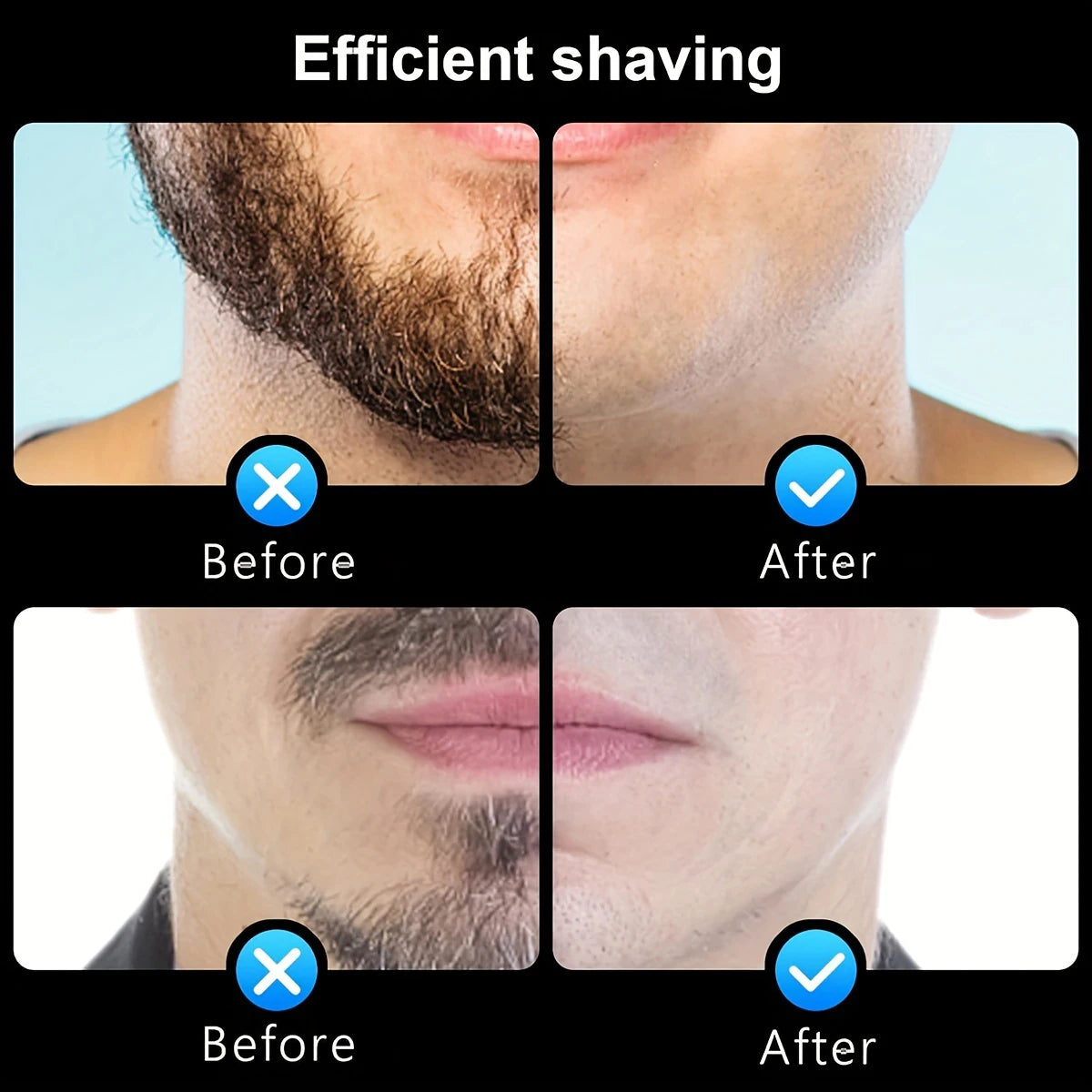 Men's Electric Mini Shaver Rechargeable LED Digital Display Dual Use Wet and Dry Home Travel Shaver Car Shaver Electric Shaver Quake