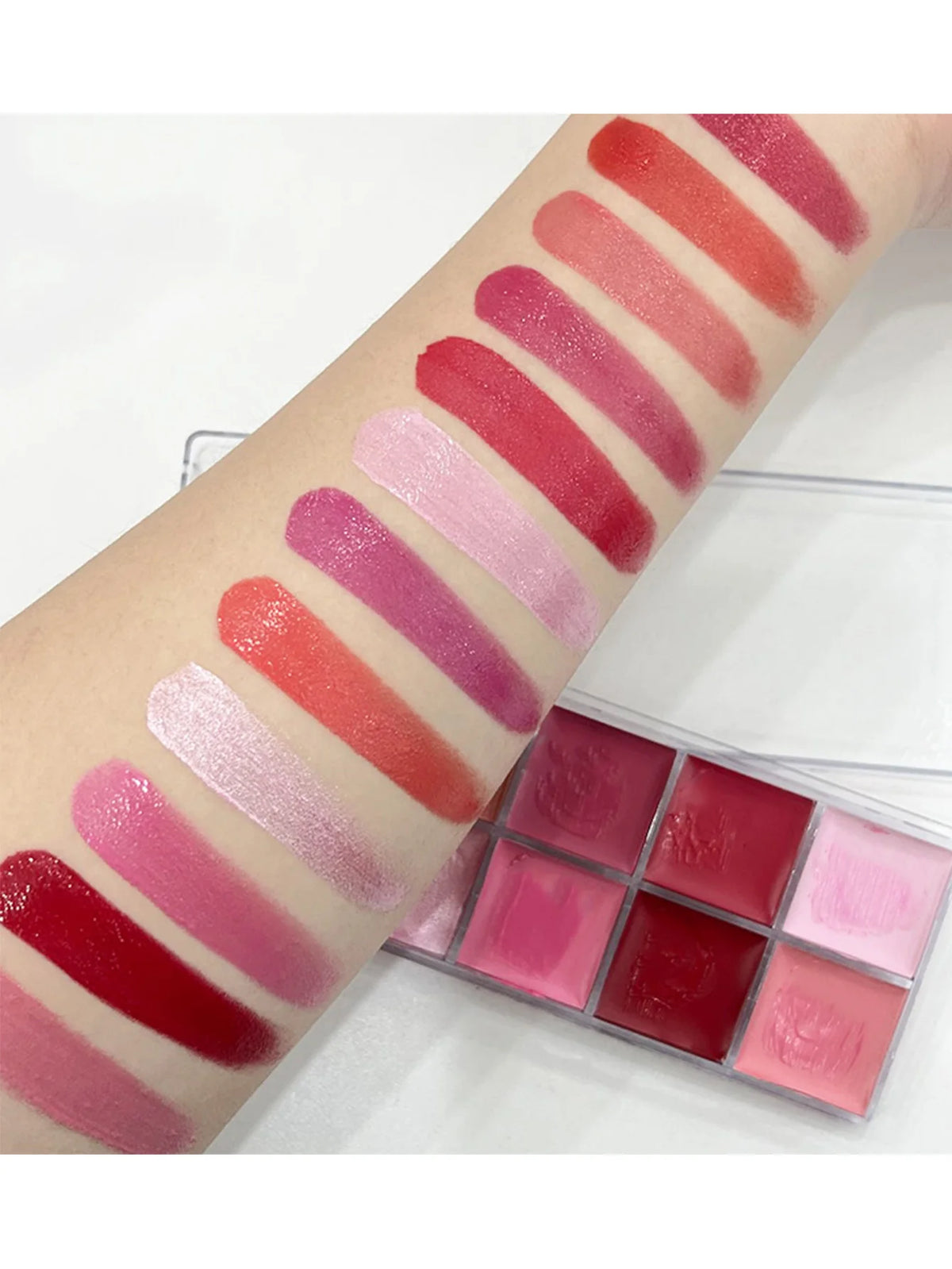 12 Colors Women Moisturizing Long Lasting Lip Gloss Palette Girls Nude Cosmetic Makeup Lip Tools Lipstick Female Quake