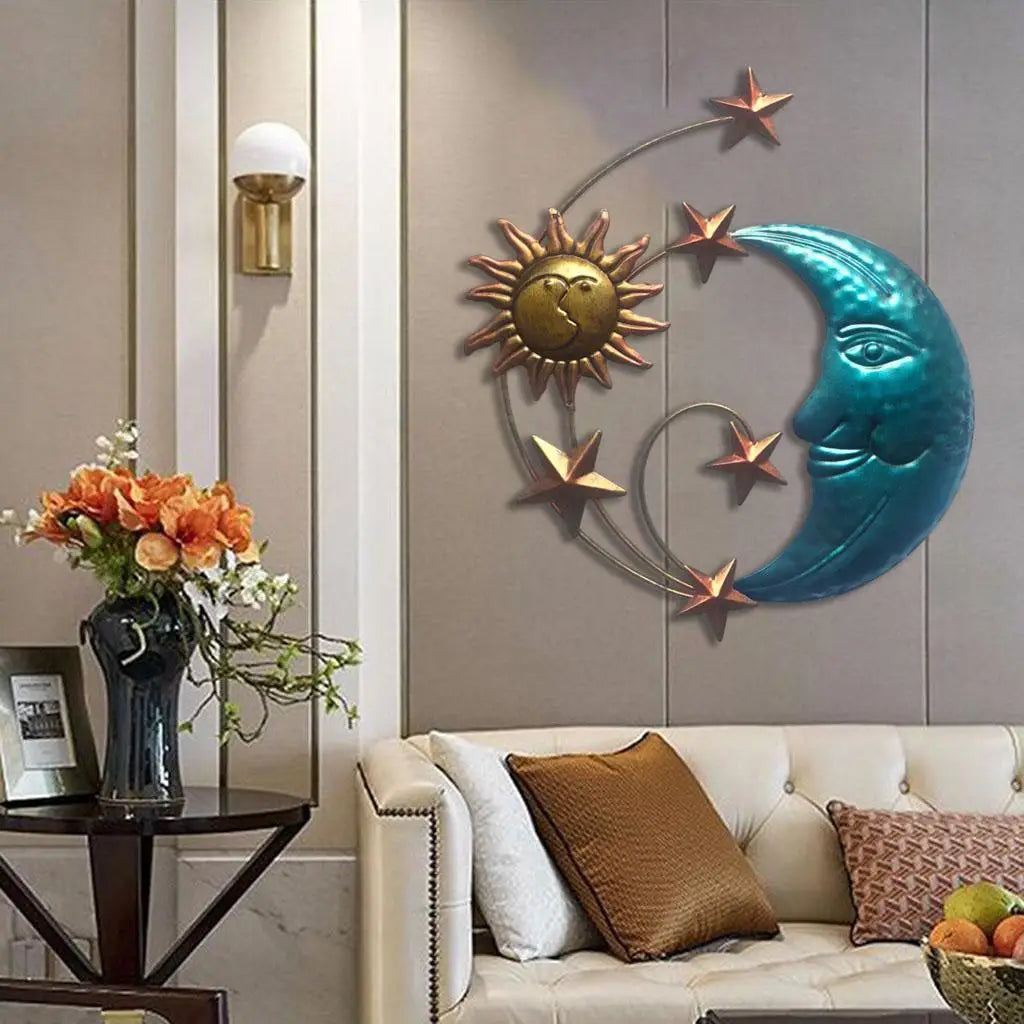 Modern Hanging Interior Sculpture Iron Decorative Creative for Backyard Gifts for Quake