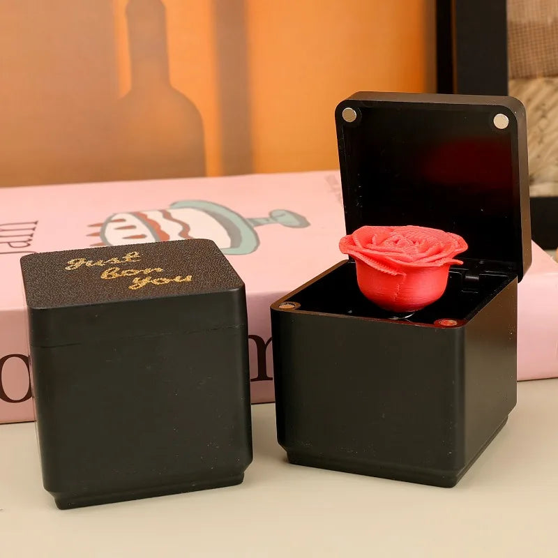 2/1PC Love Rose Pop Up Interesting Gift Box Valentine's Day Romantic Magnetic Gift Box Funny Creative Craft for Guest Home Decor Quake