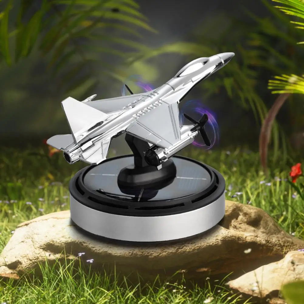 Car Fragrance Diffuser Solar-powered Fighter Car Aromatherapy Air Freshener with 54 Dispersing Holes for Dashboard for Cars Quake