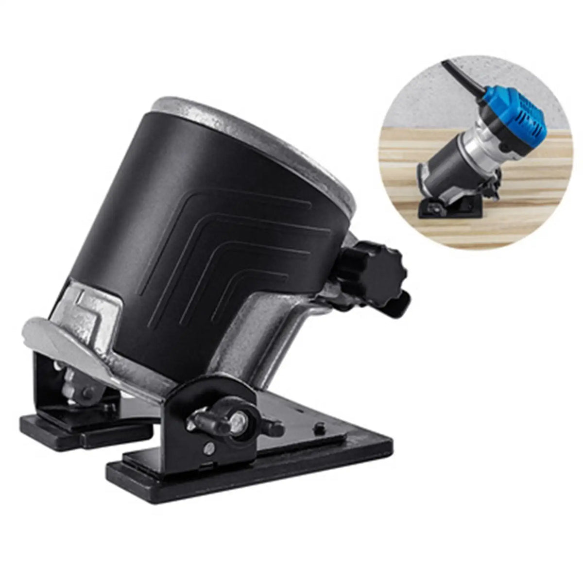 Portable Woodworking Edge Trimming Tool with Base Connection Kit Quake TiltStyle USB Type-C