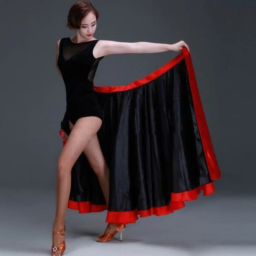 Smooth Spanish Flamenco Shawl Skirt Polyester Party Belly Dance Costumes Carnival Dress Performance Paso Doble Dance Dress Quake