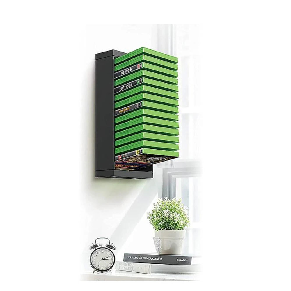 Game Disc Storage Rack, 14 Game Disks, Small Wall Mounted Games Storage Tower, Game CD Holder, Suitable for PS5, PS4, Xbox Quake