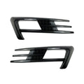 For Volkswagen Golf 7 MK7 2013-2016 Car Side Front Bumper Fog Light Grille Cover Trim Canards Kit Black ABS Carbon Look Black Quake Carbon