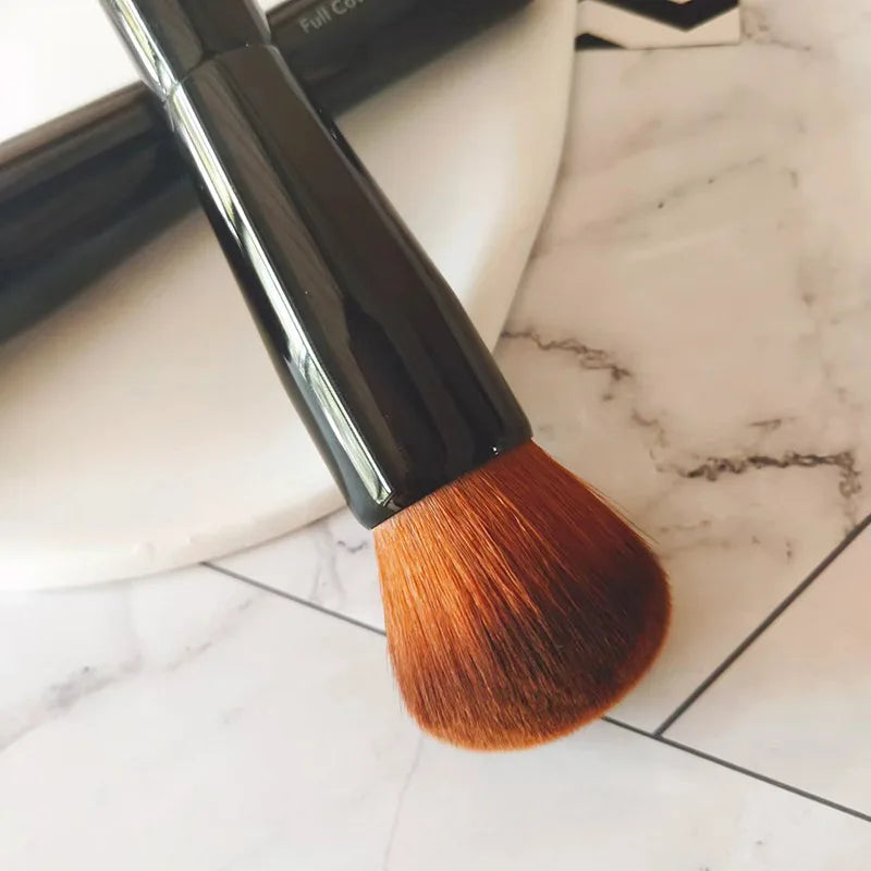 Portable Black Traceless Foundation Brush Round Head Foundation Contouring Makeup Brush Cosmetic Beauty Essential Tools Quake