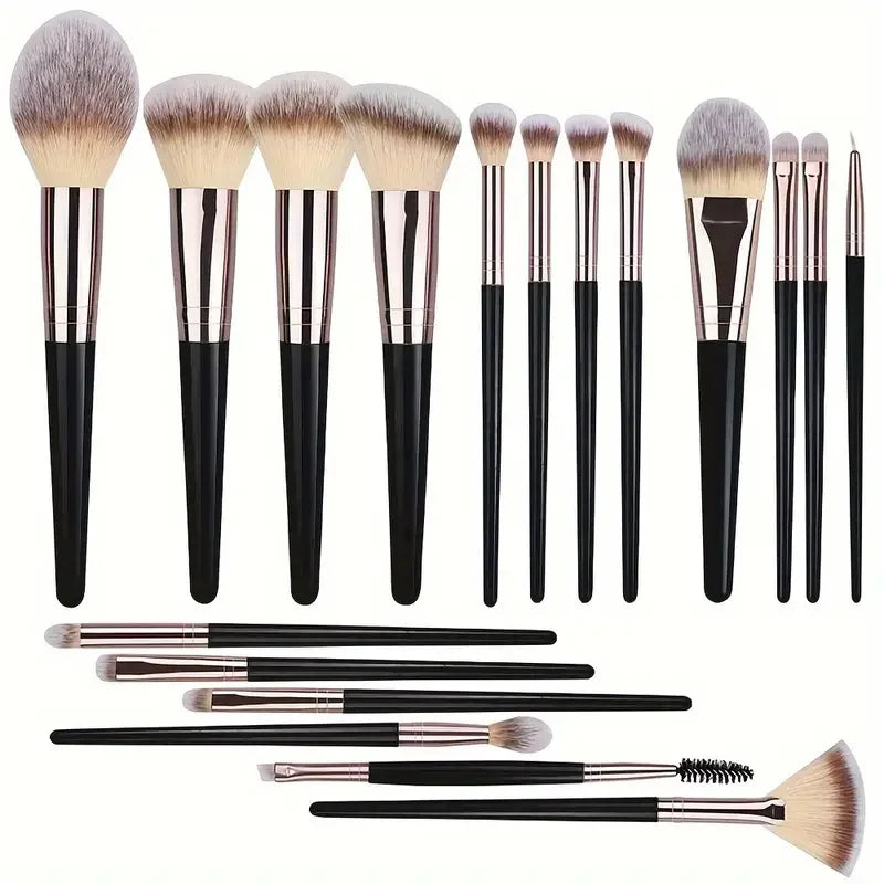 10-20PCS Makeup Brush Set Foundation Concealer Powder Eyeshadow Blush Brush Kabuki Blending Cosmetic Beauty Tool for Face Quake 18BK