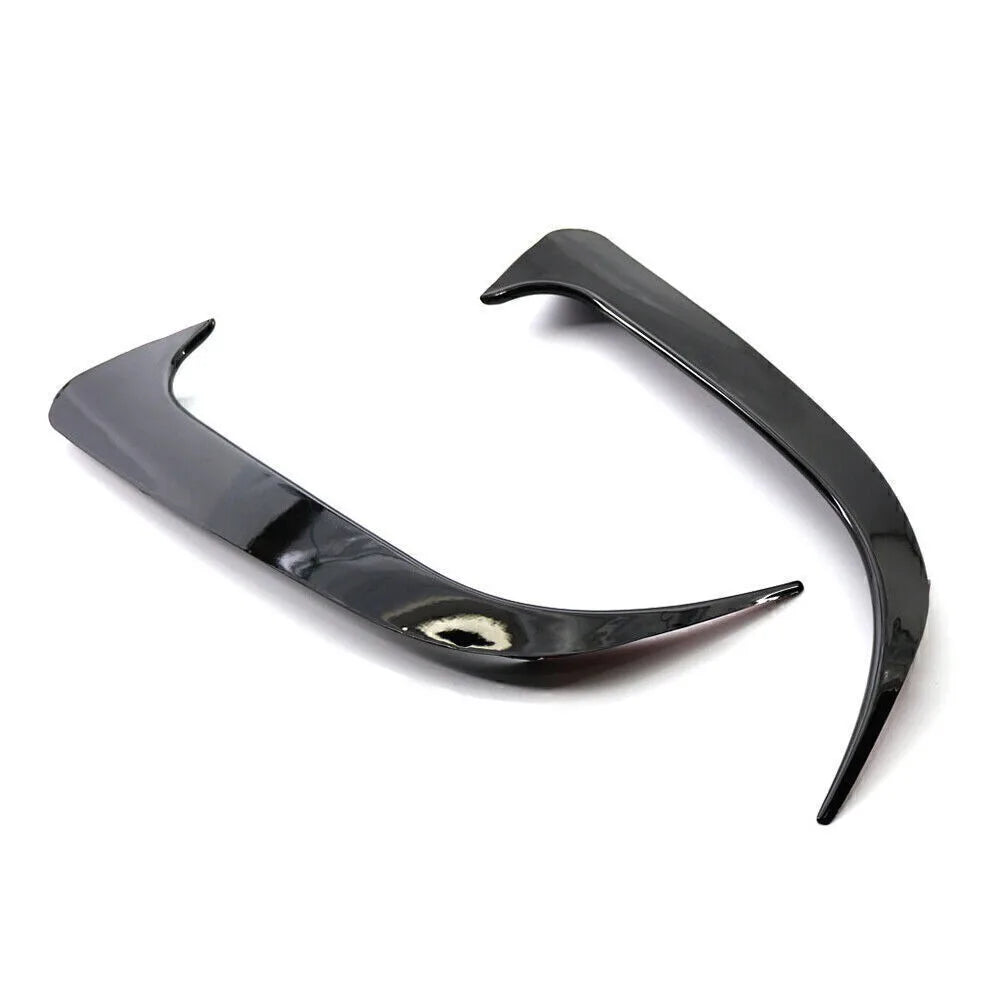 For Mercedes-Benz C117 W117 CLA 200 260 AMG 2013-2019 Car Rear Bumper Spoiler Air Vent Cover Side Canard Cover Trim Accessories Quake Black