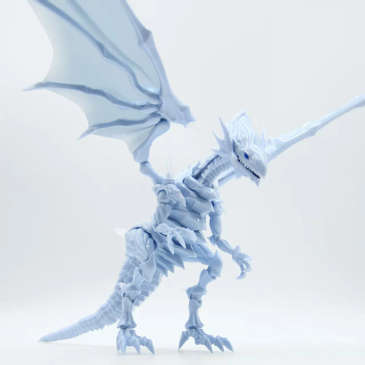 Hot Yu-Gi-Oh! Figure-Rise Amplified Blue-Eyes White Dragon Model Kit with Movable Joints Metallic Parts Anime Children's Toys Quake Blue-Eyes