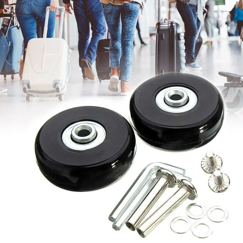 57-59MM Durable Silent Dia40mm/50mm/60mm Casters Repair Travel Luggage Wheels Suitcase Parts Axles Axles Repair Kit Quake