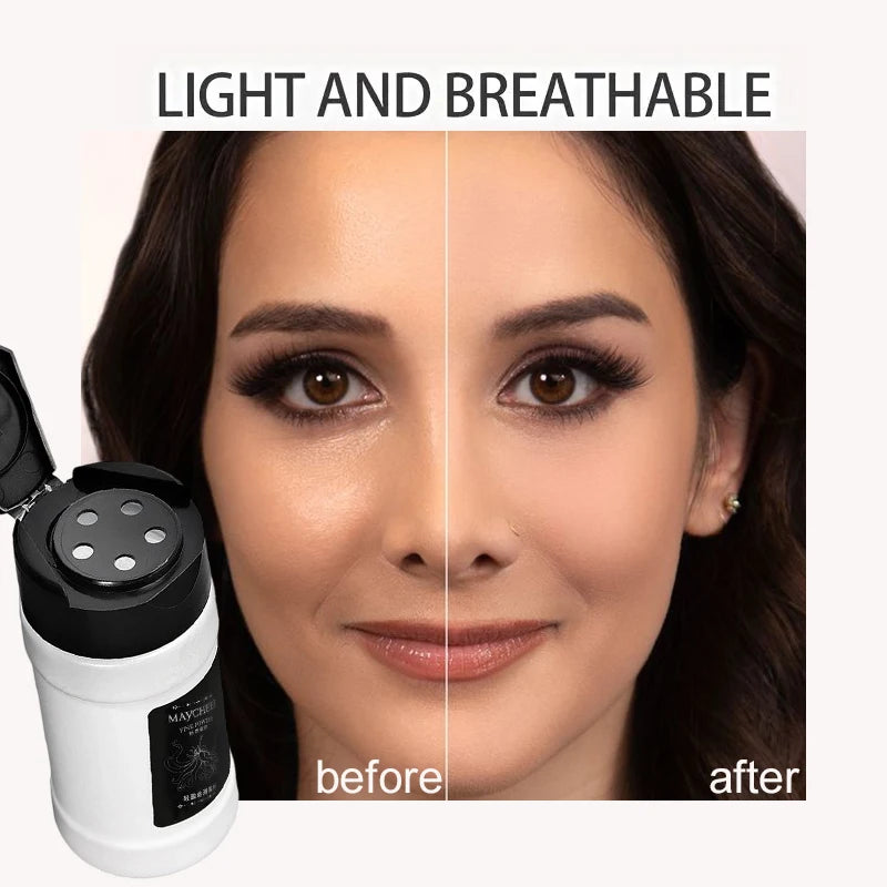Oil Control Loose Powder Can Reduce Pores and Fine Lines, With a Long-lasting Matte Effect and Natural Facial Makeup Powder Quake