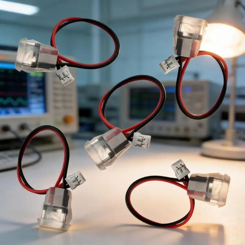 Charging Port Part Type-C Female Housing 2Pin Wire for Desk Light Repair, Clear Shell Charging Piece for Reading Light and K1KF Quake