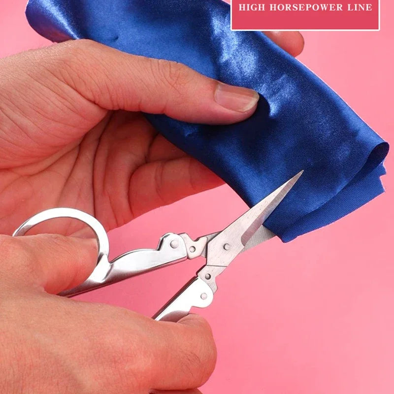 vvocci Thread Tailor Scissors Sharp Embroidery Scissor Blade Emergency Mini Foldable Folding Pocket Travel Small Crafts Travel Quake