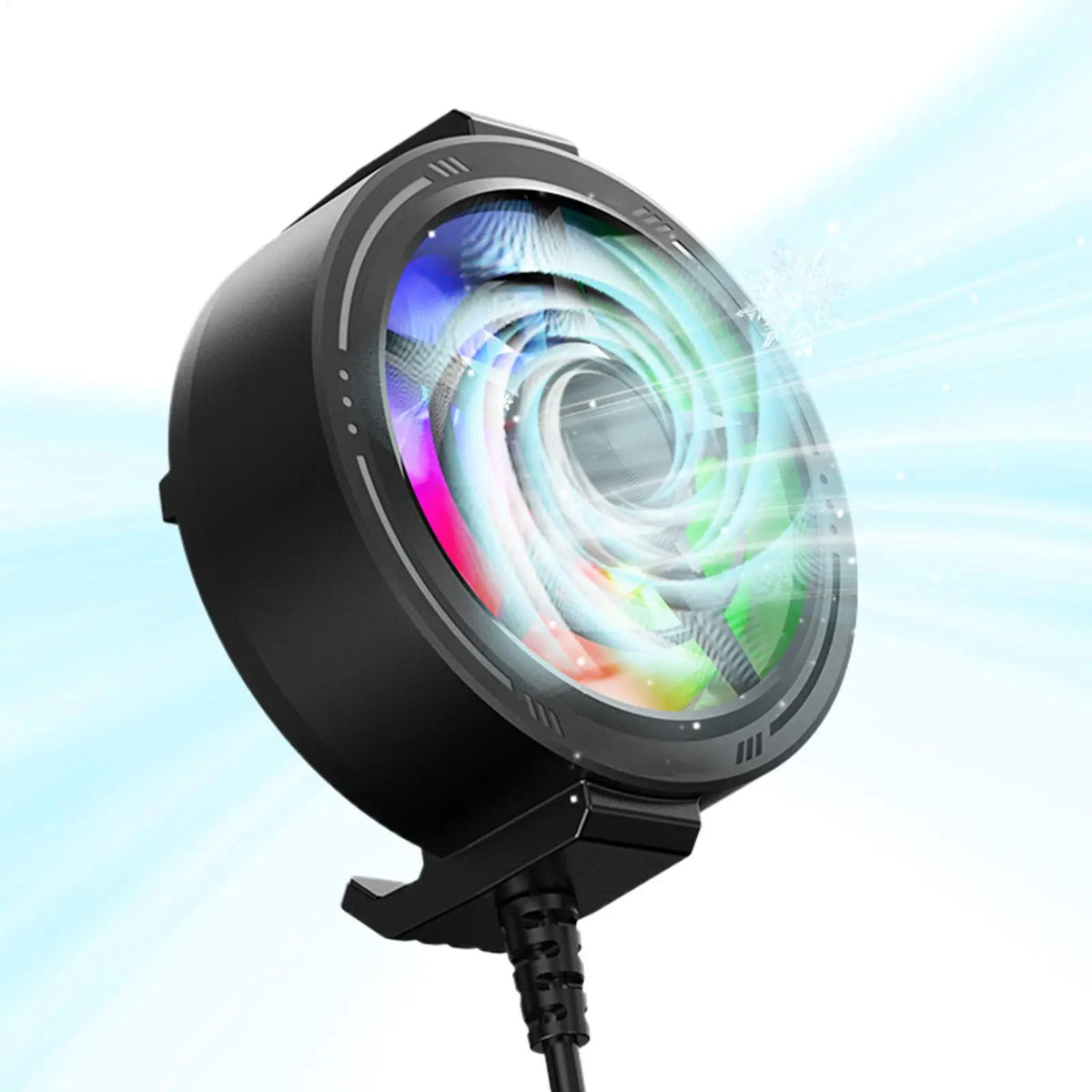 Phone Cooling Fan Portable Handy Low Noise Light Up USB Rechargeable Compact for Games Video Calls Live Broadcasting Vlog Tablet Quake