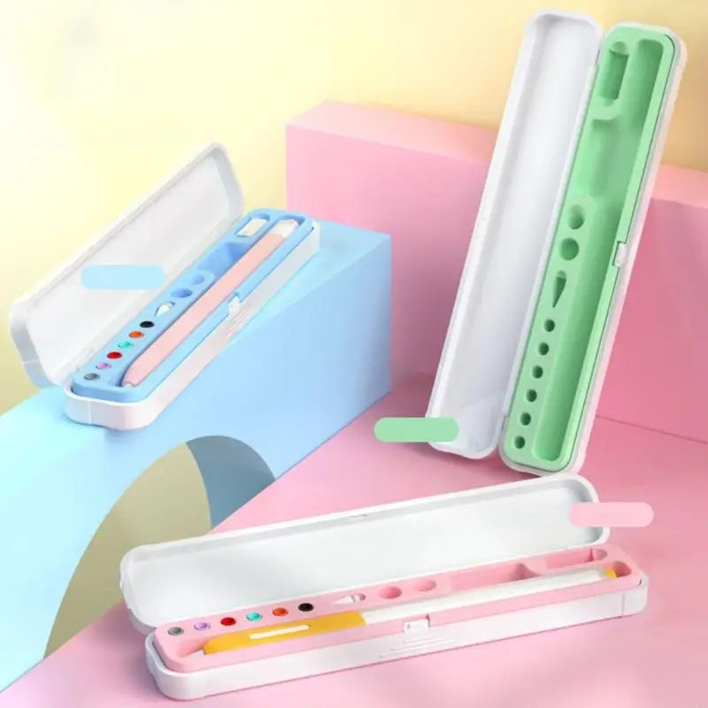 Universals Storage Case For Pencil 1st And 2nd Generation With Silicone Protections And Multiple Compartment Design K1KF Quake