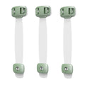 3pcs/lot Children Security Protector Baby Care Multi-function Child Baby Safety Lock Cupboard Cabinet Door Drawer Safety Locks Quake B13 Green 3Pcs