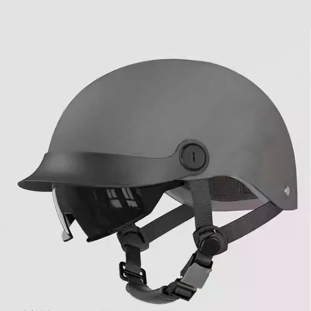 Fashion Ultra Light Electric Bicycle Helmet Sunscreen Breathable Cycling Helmet Fall Prevention Safety Helmets Riding Quake Grey