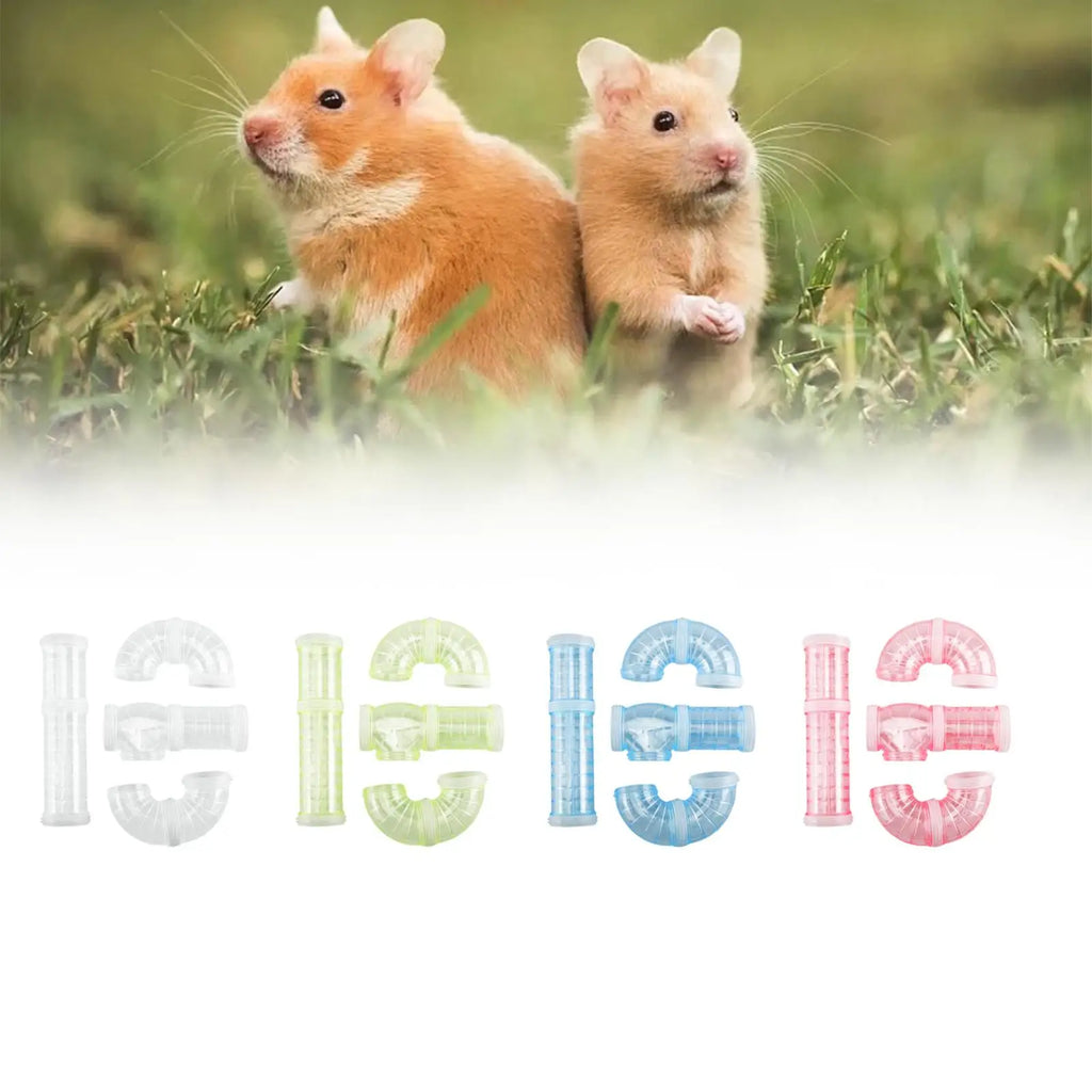 Hamster Tube Set Hamster Toy for Mouse Rat Cage Accessories to Expand Space Quake