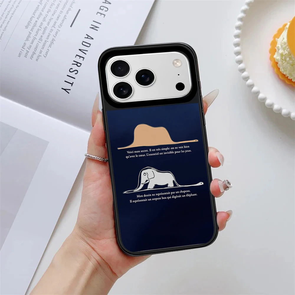 6090165 Mirror Surface Magnetic Phone Case Cover for IPhone 13 14 15 16 17 18 Pro Max Case Cartoon Quake