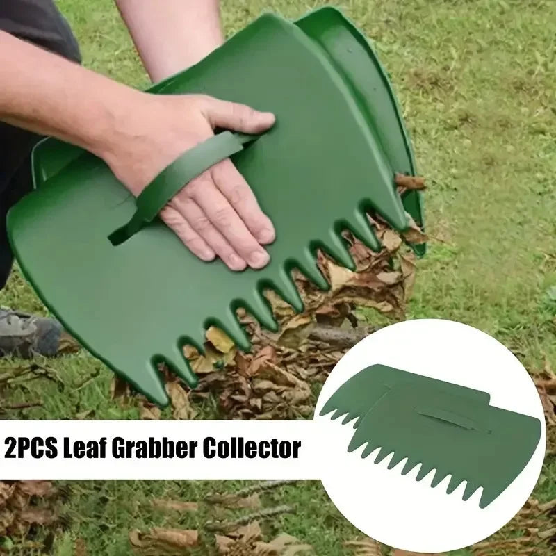 Multifunctional Garden Leaf Grabber Leaf Rake Portable Hand Tool for Collecting Fallen Leaves and Debris in Outdoor Yard Quake