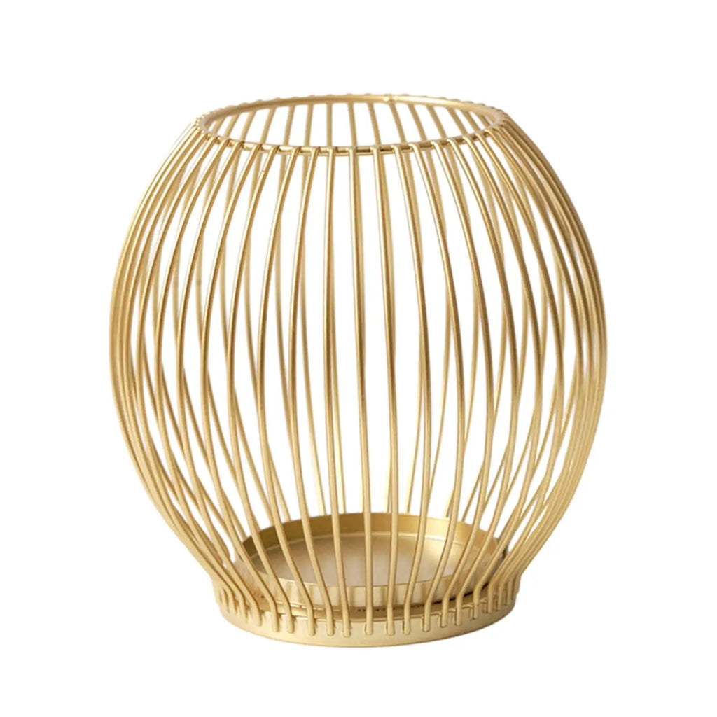 Candles Stand Home Iron Candleholder Metal Cage Candlestick Pillar Candle Holder for Mantel New Year Hotel Christmas Anniversary Quake