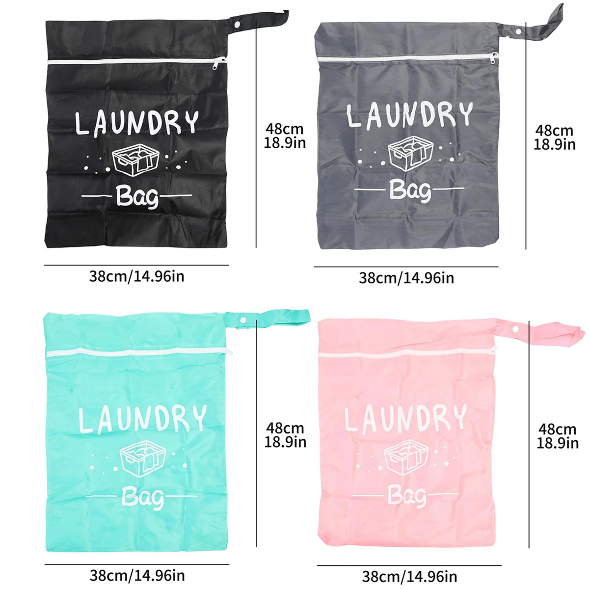 Large Capacity Laundry Bag Portable Dirty Clothes Storage Bag Oxford Waterproof Storage Pouch Swimming Fitness Beach Clothes Bag Quake 3PCS Mixed Color