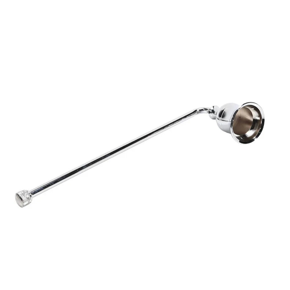 Luxury Bell Shaped Candle Wick Trimmer Long Handle Turn Off Extinguisher Flame Snuffer Wick Cover Home Quake Short Handle Silvery