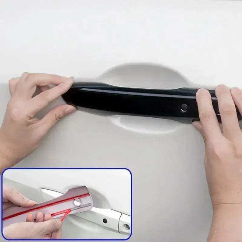 For Honda Civic 10th Gen 2016-2021 LHD RHD Car Sticker Exterior Door Handle Moulding Cover Trim w/Keyless Entry Auto Decoration Quake
