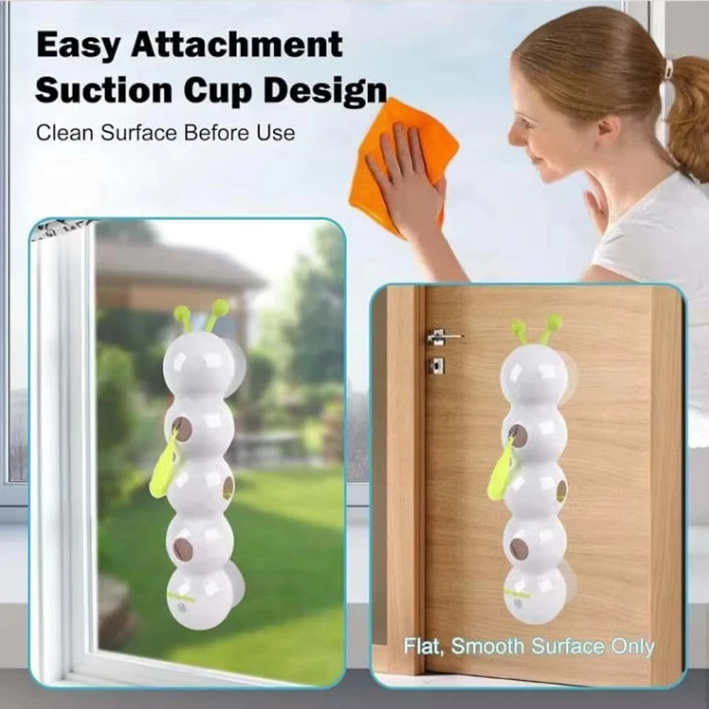 Caterpillar Interactive Cat Toy Motion Activated Wack A Worm Post Toy Rechargeable Automatic Teasing Cat Toy with Tail for Cats Quake