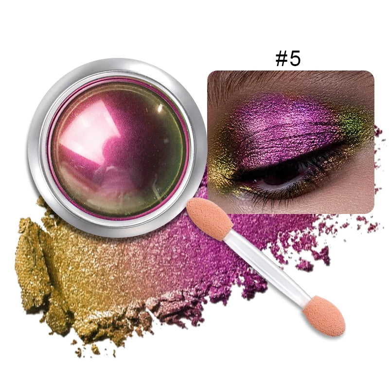 High-Pigmented MultiChrome Eyeshadow Powder MultiChrome Shifting Pigments Duochrome Chameleon Eyeshadow Infinite Chrome Powder Quake 05