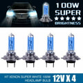 4x H7 Car Lamps 12V 100W 6000K Xenon Hid White Effect Look Headlight Lamp Light Bulbs On Cars Lamps For Front Lights Quake A