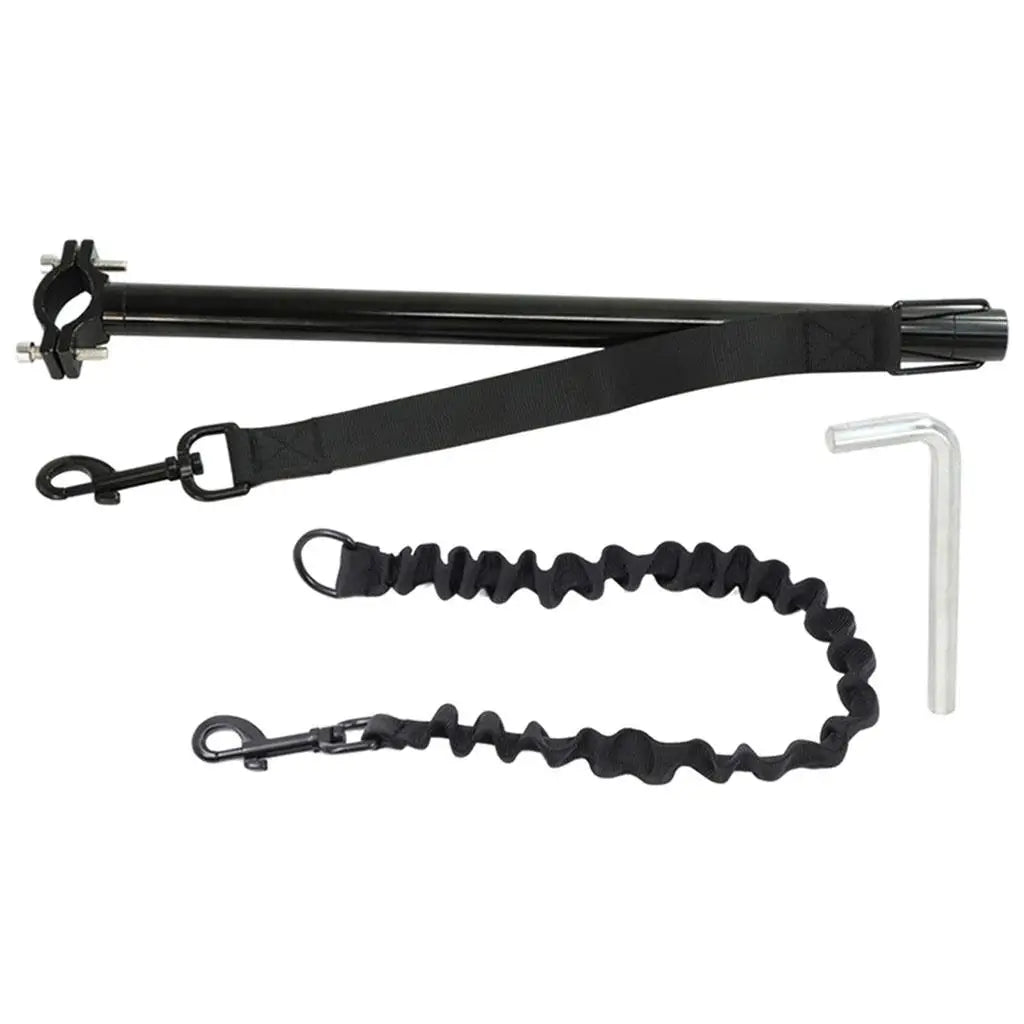 Dog Bike Leash Pets Bicycle Training Riding Cycling Training Traction Rope Quake