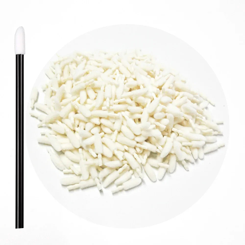 Disposable Lip Replacement Head For Eyelashes Extension for Lipstick Brush Cotton Head 500pcs Applicator Makeup Tool Quake