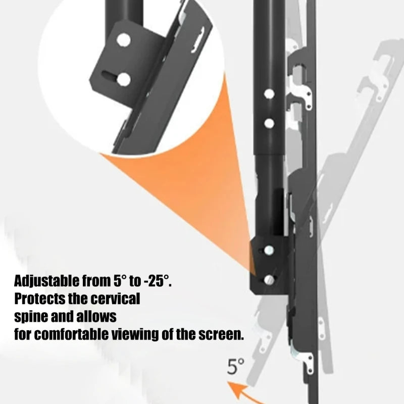 Universal Wall Mount Bracket For 32 to 70 Inch Screens Heavy Duty Metal Construction Adjustable Tilt Rotation K1KF Quake