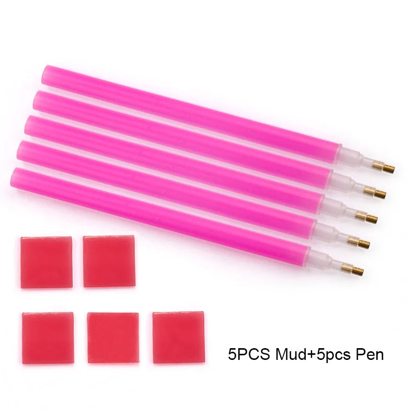 Wax Dotting Pen Professional Nail Art Rhinestones Gems Crystal Pick Up Tools Nail Rhinestones Pick Up Pencil Manicure DIY Tools Quake Ivory