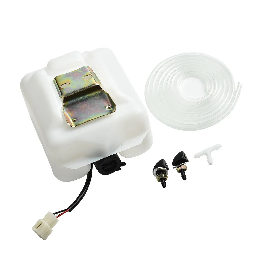 Hose Wash Tank kit Jet Reservoir Bottle Tank Windshield 2Pin Car Quickly Replacement Washer Assembly Hose Wash Quake